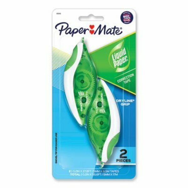 Sanford Paper Mate, Dryline Grip Correction Tape, Non-Refillable, 1/5in X 335in, 2PK 662415